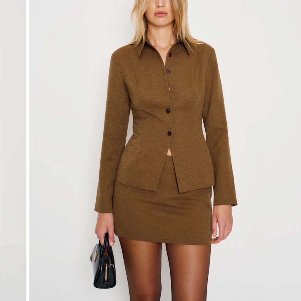 Reformation jacket + skirt two-piece NWT